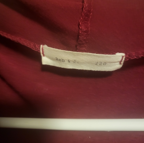 REB AND J, Duster, L, Maroon - Picture 5 of 5
